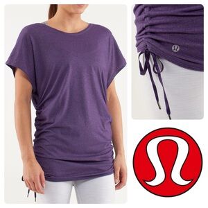 Lululemon Power Class Tee 10 12 Purple Concord Grape